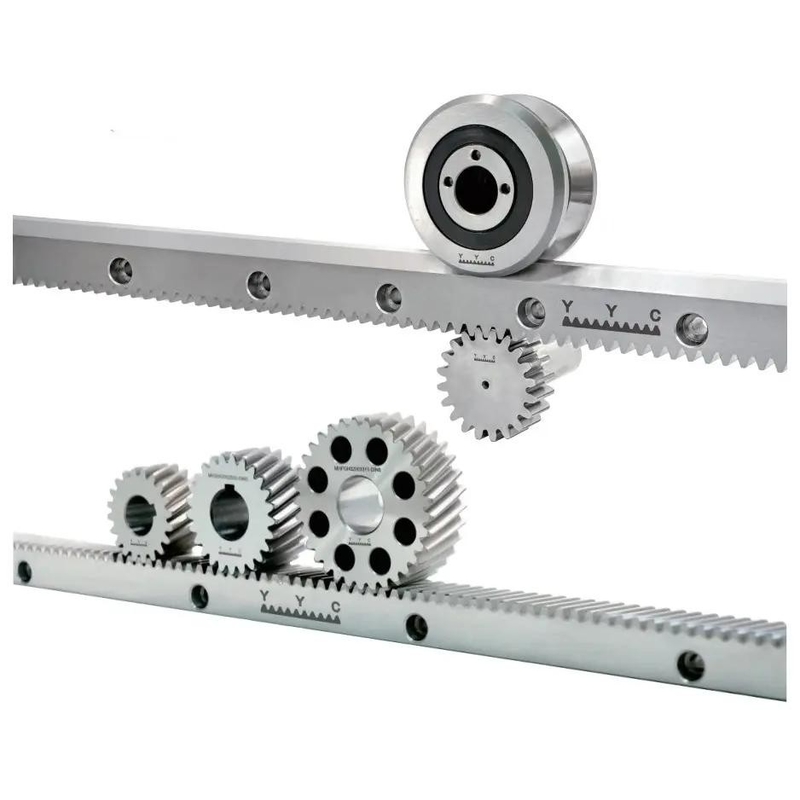 M1.5 YYC Gear Cnc Rack And Pinion Round Helical Gear Rack